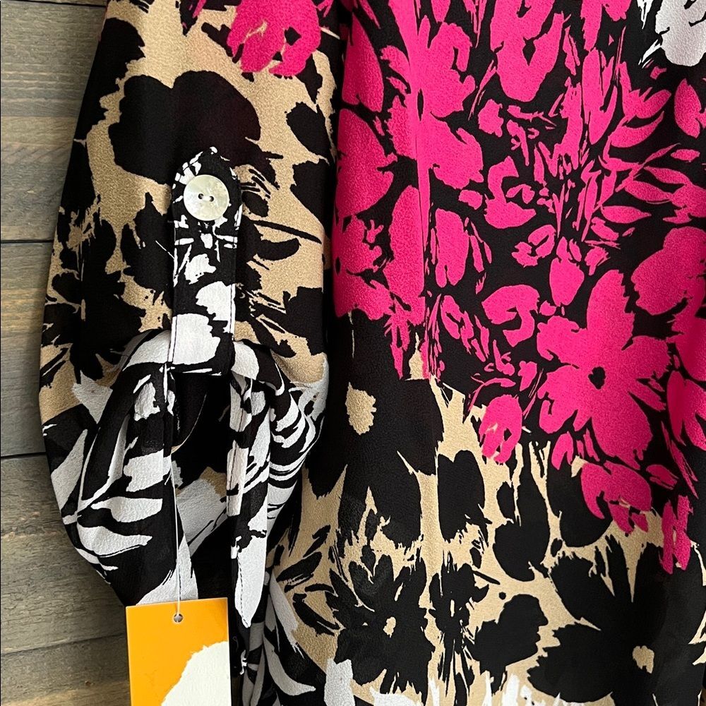 New Ruby Rd Floral Tunic Top Size Large - Picture 3 of 9